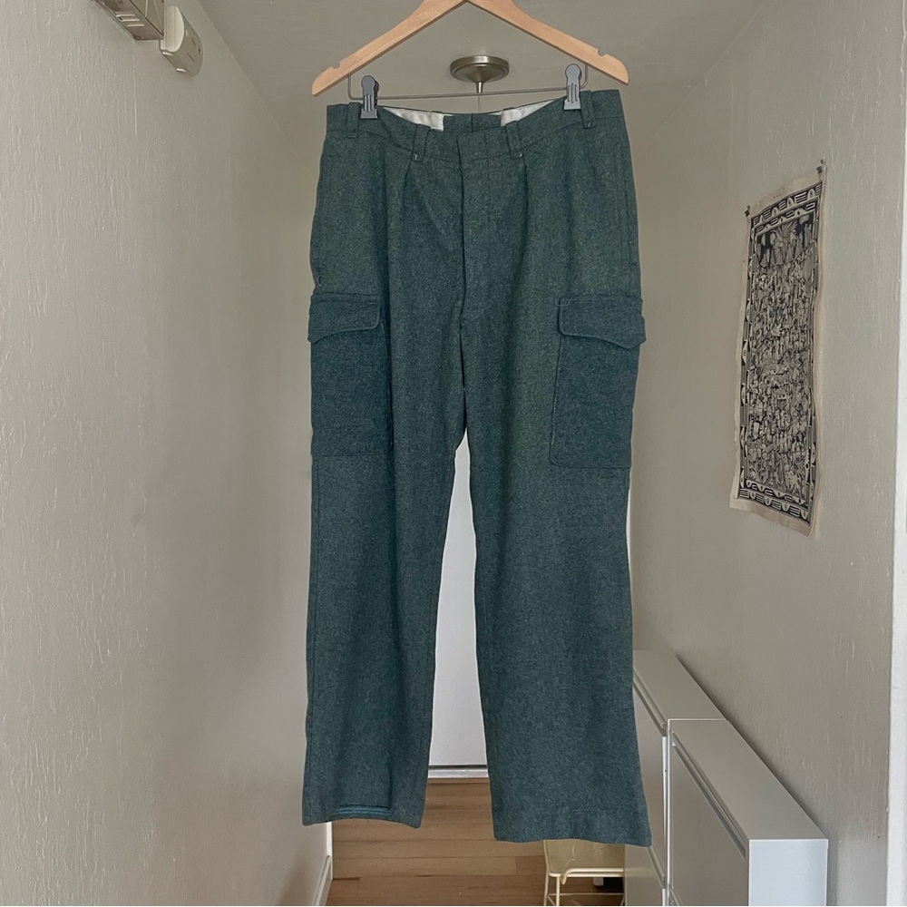 Vintage Military Wool Cargo Pants